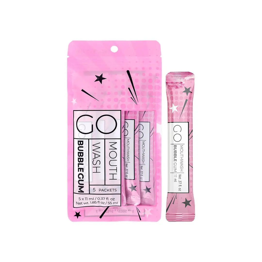 Go Bubble Gum Mouthwash Sachet 5x11ml