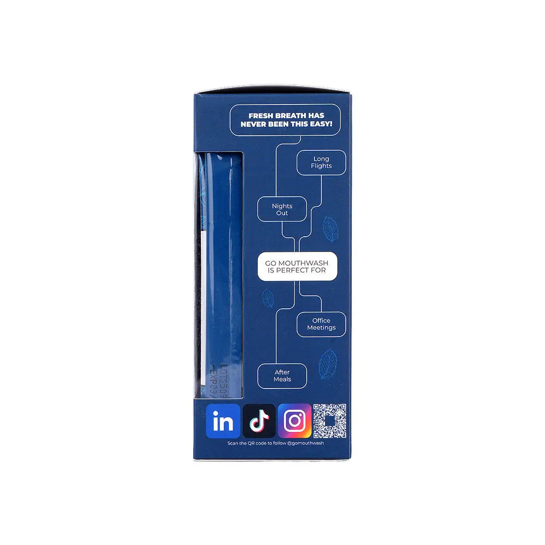 Go Bold Mint Mouthwash Sachet 20x11ml