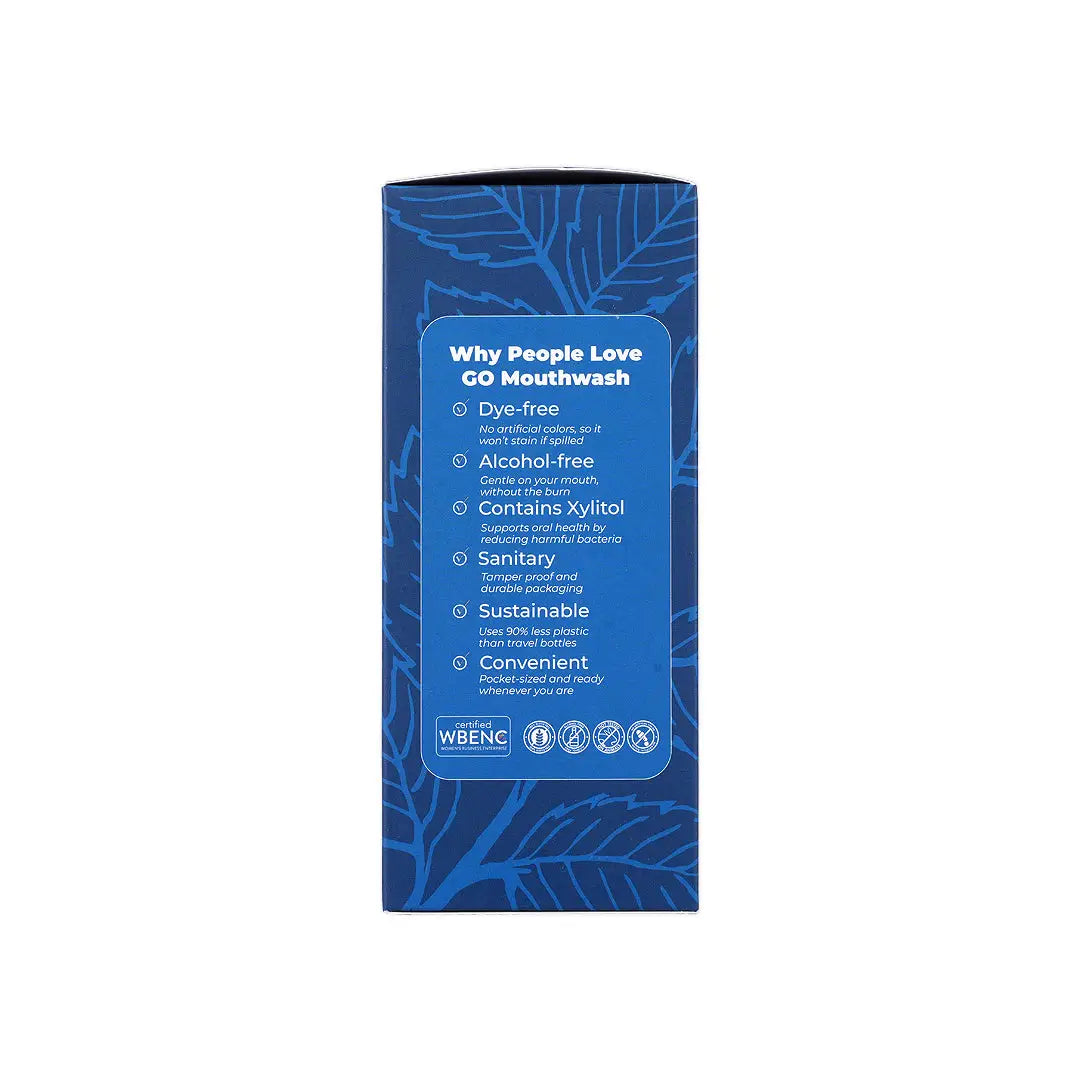 Go Bold Mint Mouthwash Sachet 20x11ml