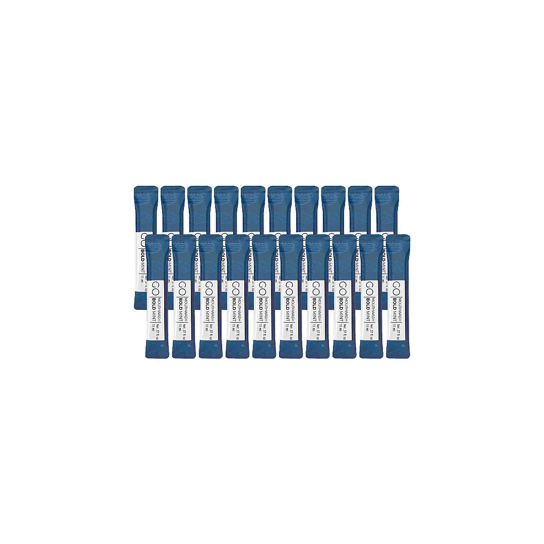 Go Bold Mint Mouthwash Sachet 20x11ml