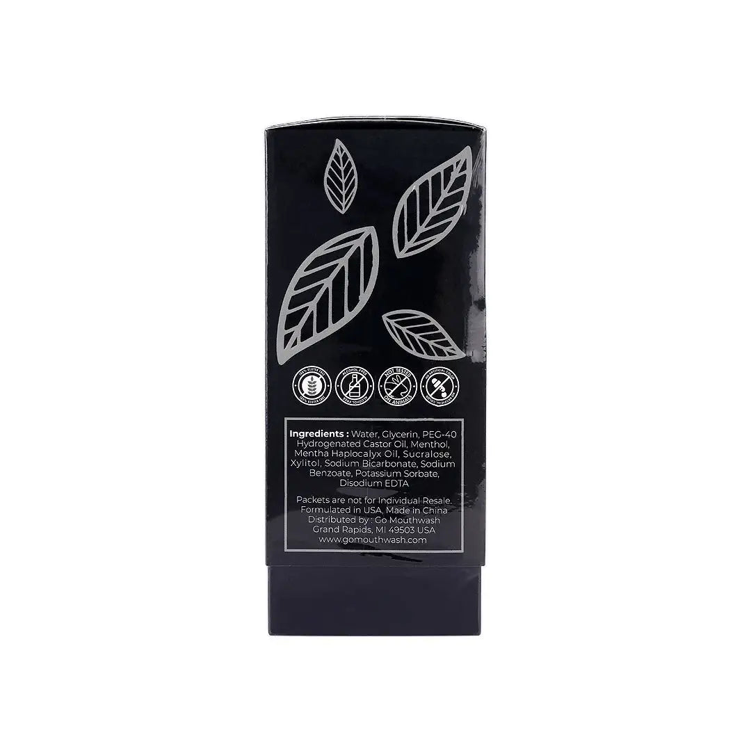 Go Mint Mouthwash Black Sachet 20x11ml