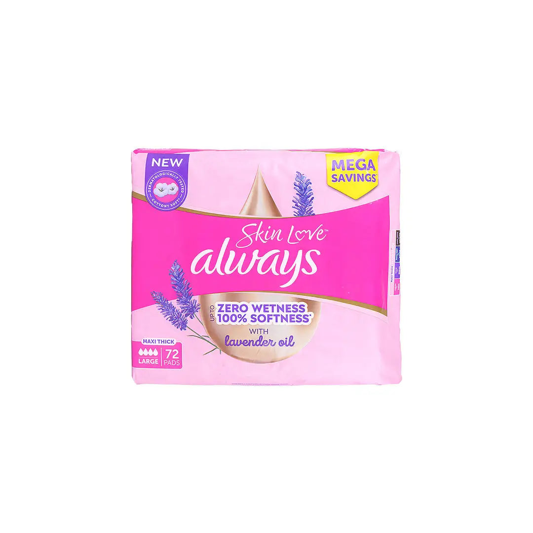 57610-Always Skin Love Maxi Thick L 72Pads +3
