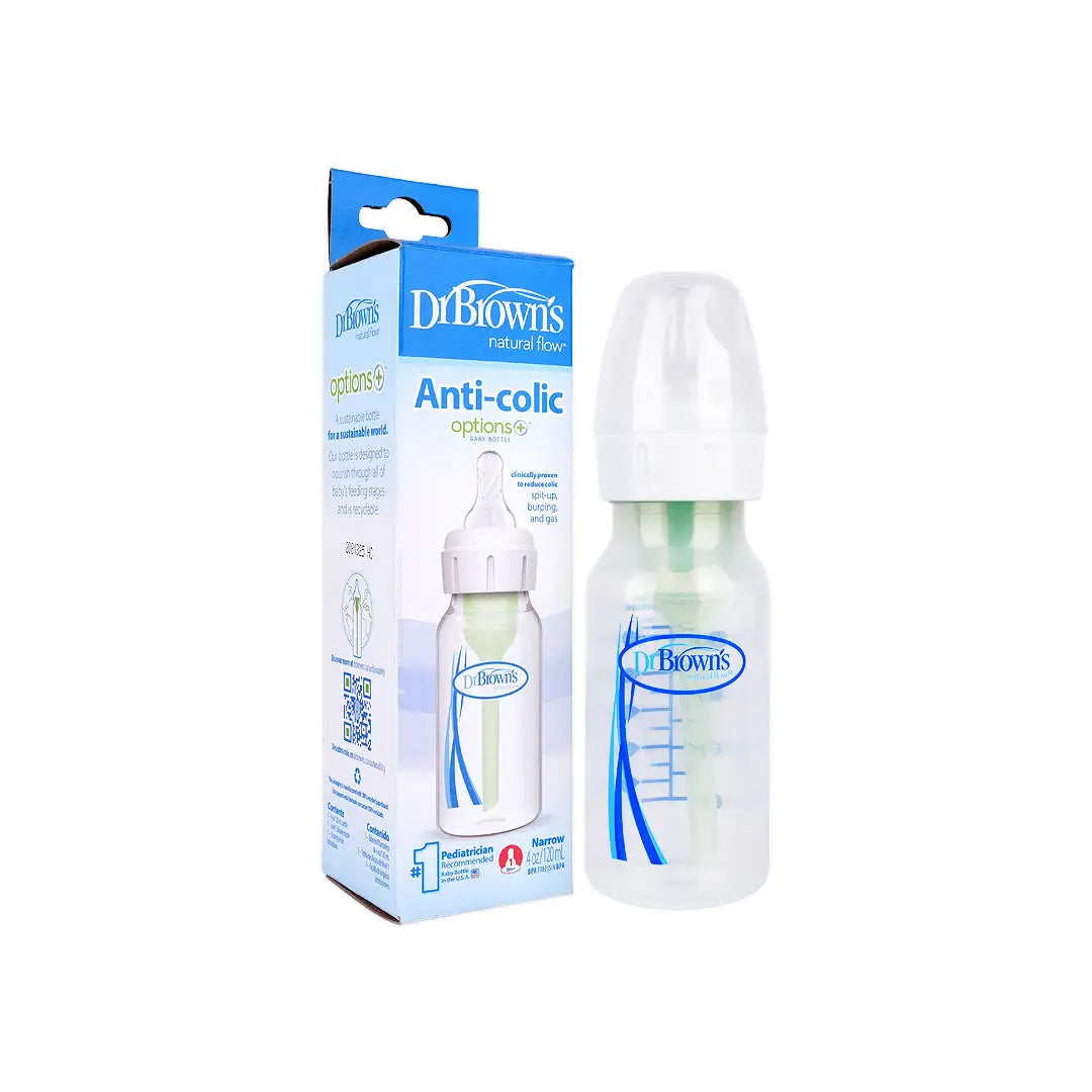 57614-Dr Browns Anti-Colic Narrow Baby Bottle(0m+) 120ml-3962 +2