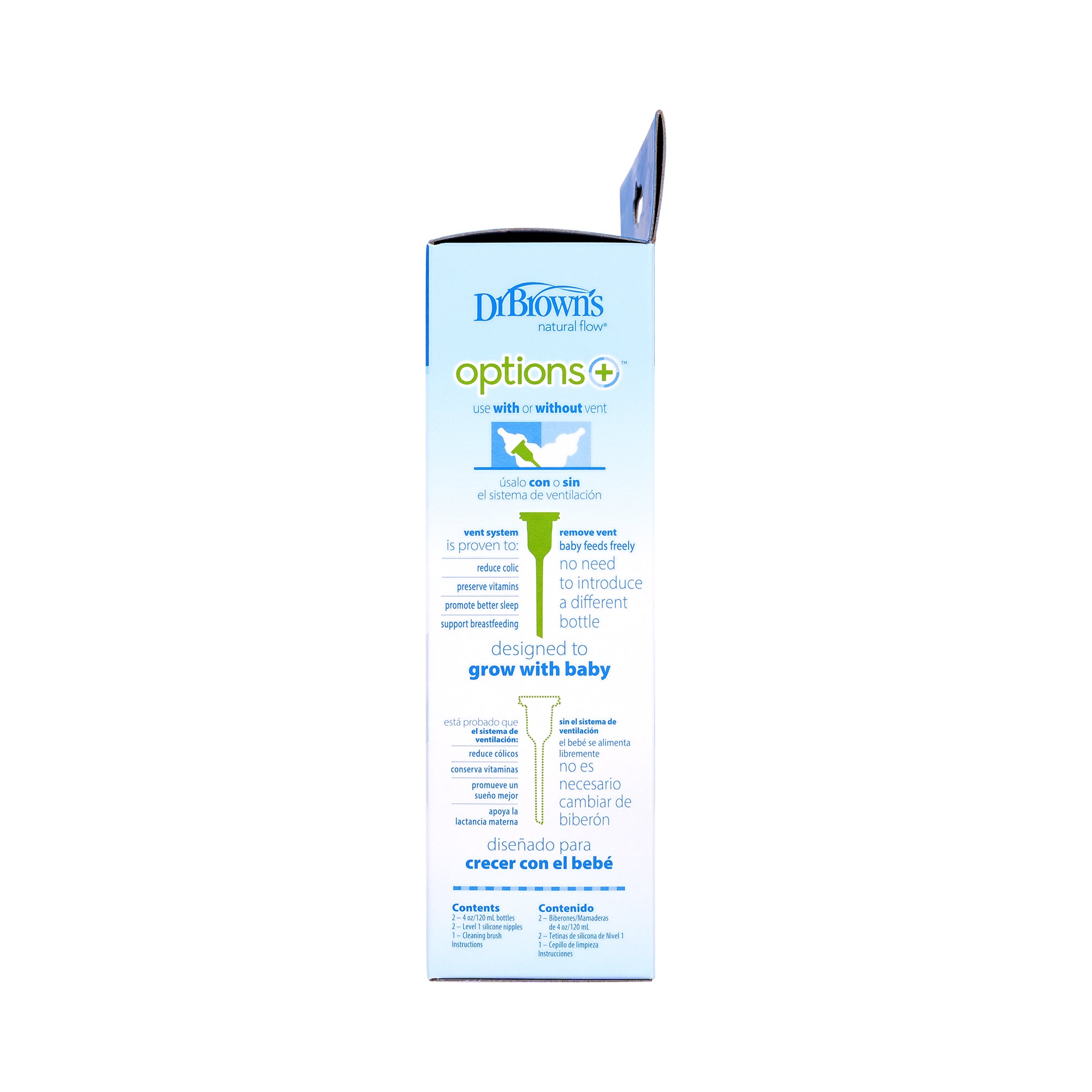 57615-Dr Browns Anti-Colic Baby Bottle Pink 2x120ml-6307 +5