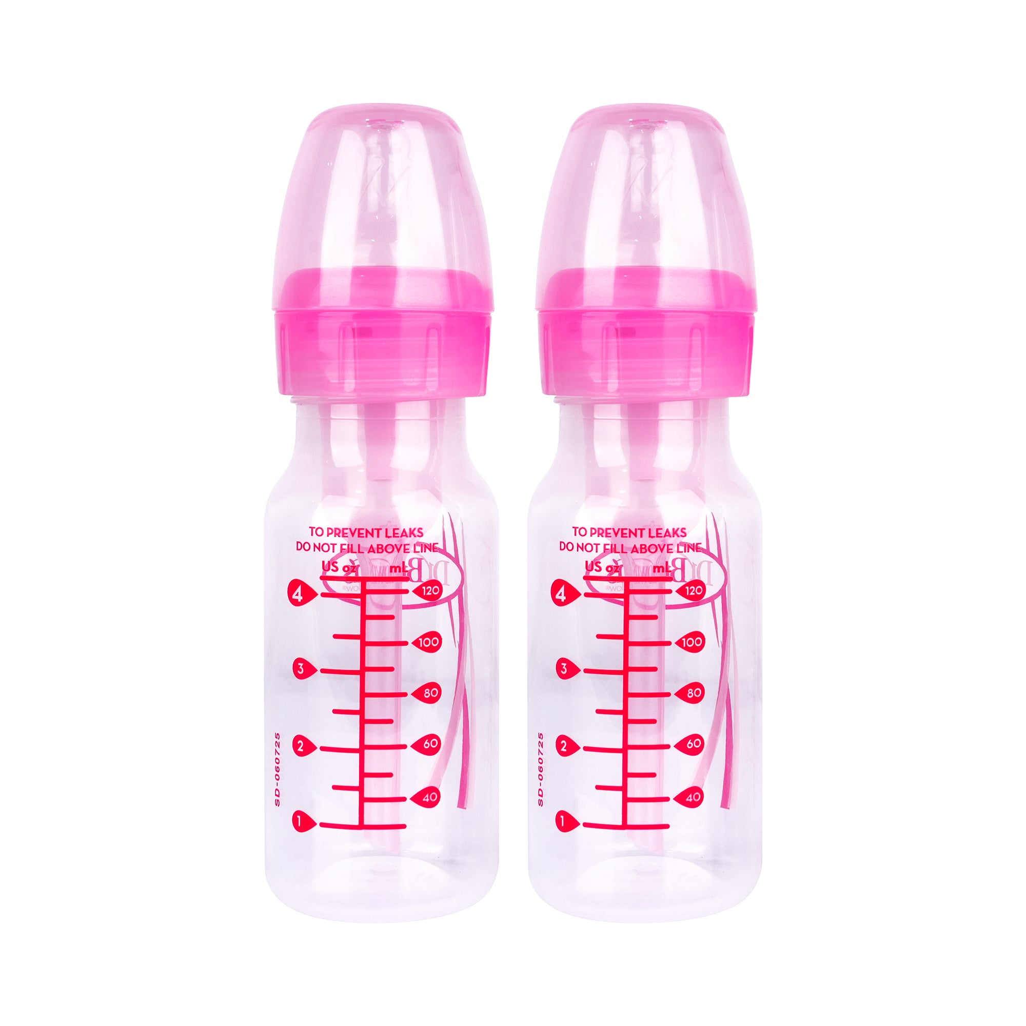 57615-Dr Browns Anti-Colic Baby Bottle Pink 2x120ml-6307 +8
