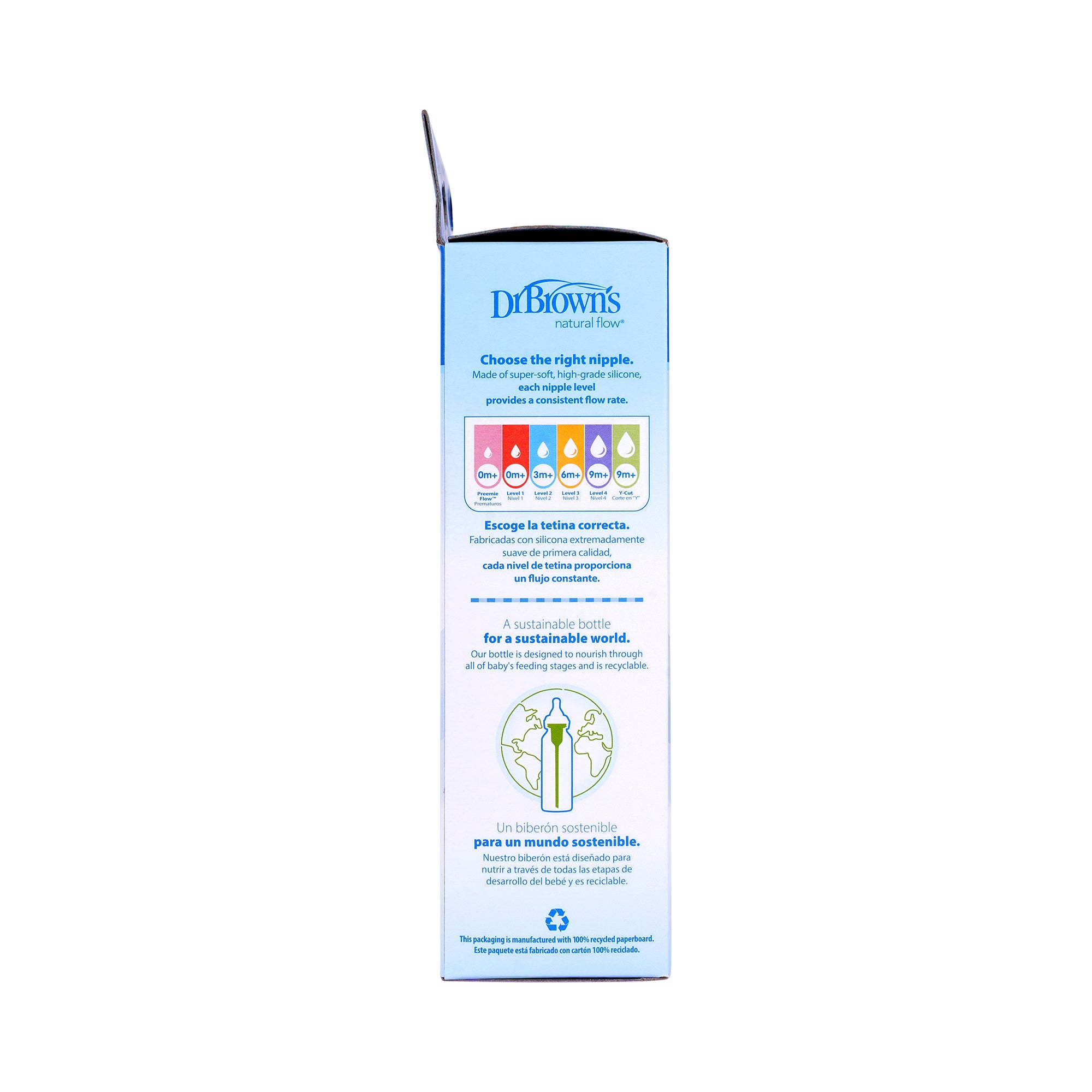 57616-Dr Browns Anti-Colic Baby Bottle Blue 2x120ml-6314 +6