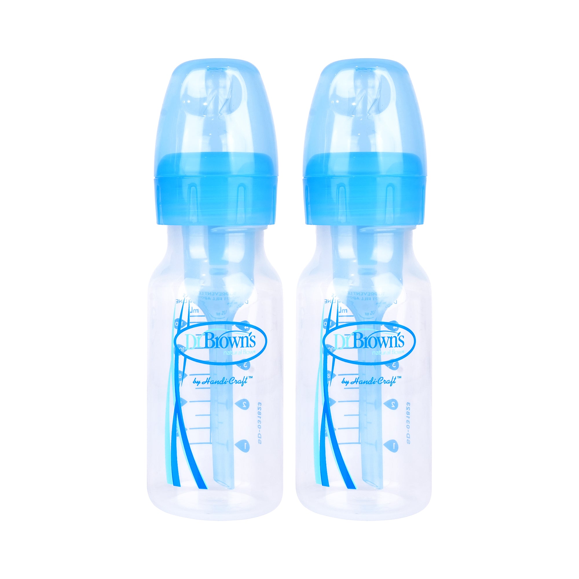 57616-Dr Browns Anti-Colic Baby Bottle Blue 2x120ml-6314 +7