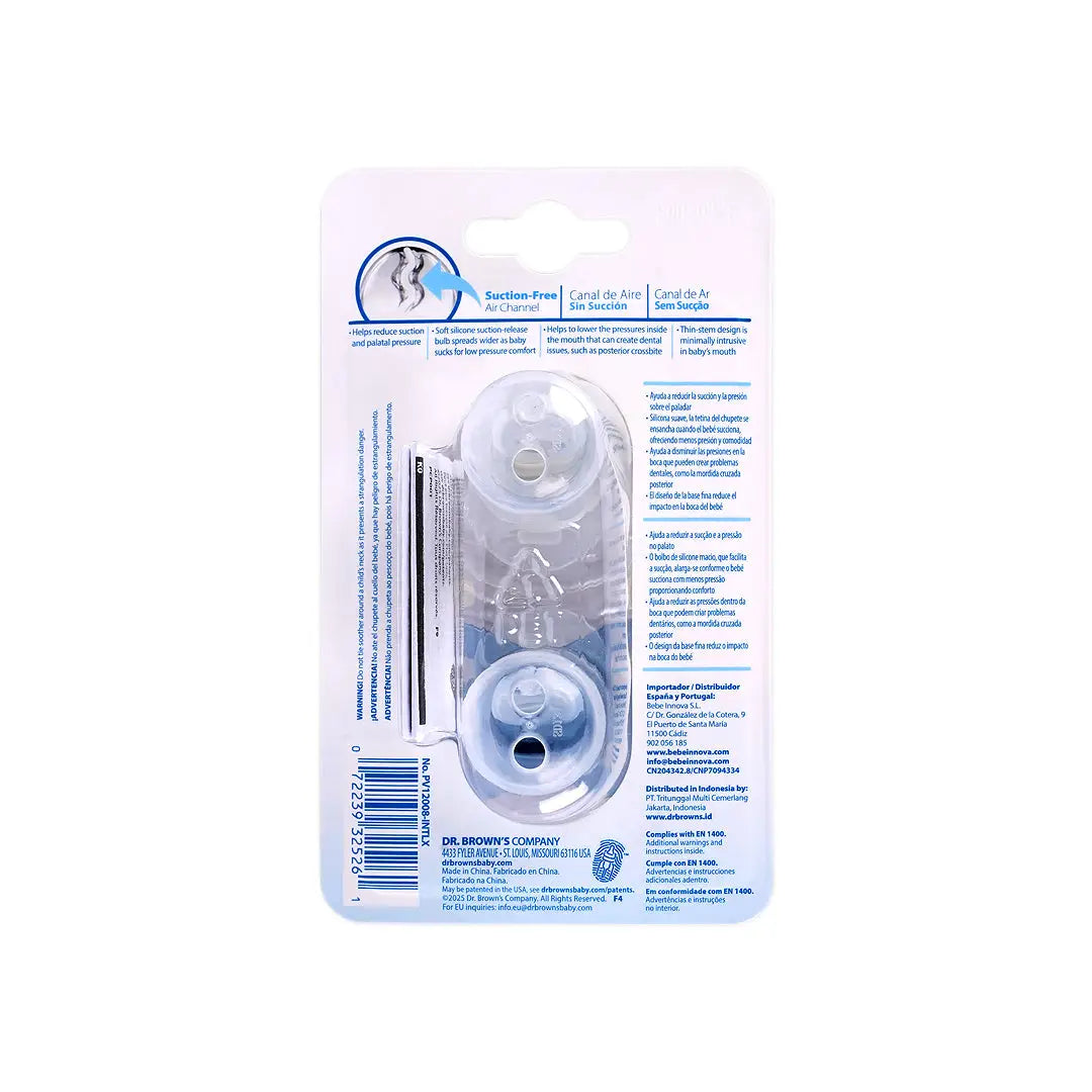 57621-Dr Browns PreVent Glows In The Dark Blue (0-6m)2packs-5261 +3