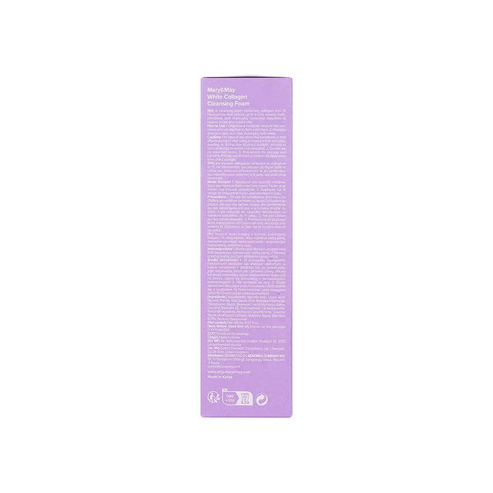 57641-Mary &amp; May White Collagen Cleansing Foam – 150ml +7