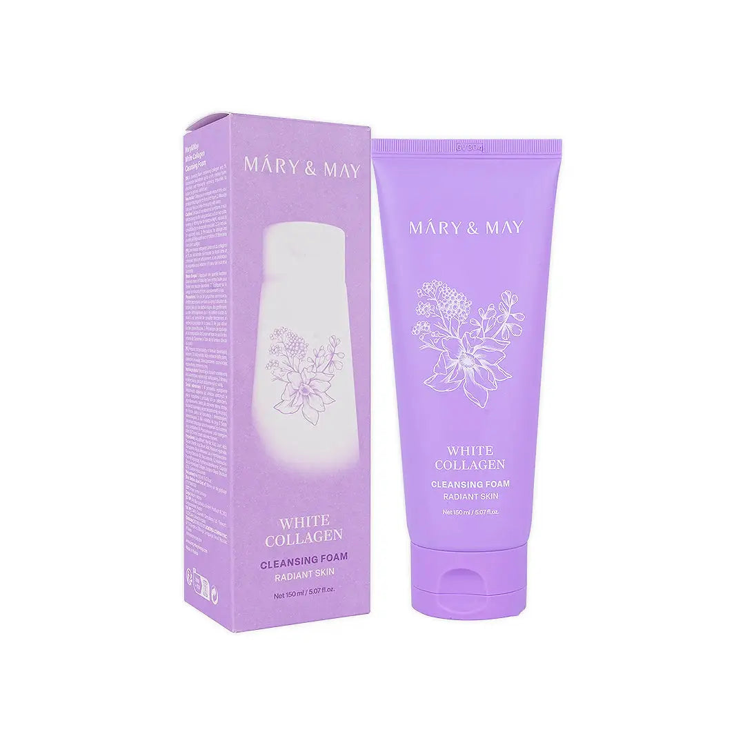 57641-Mary & May White Collagen Cleansing Foam – 150ml