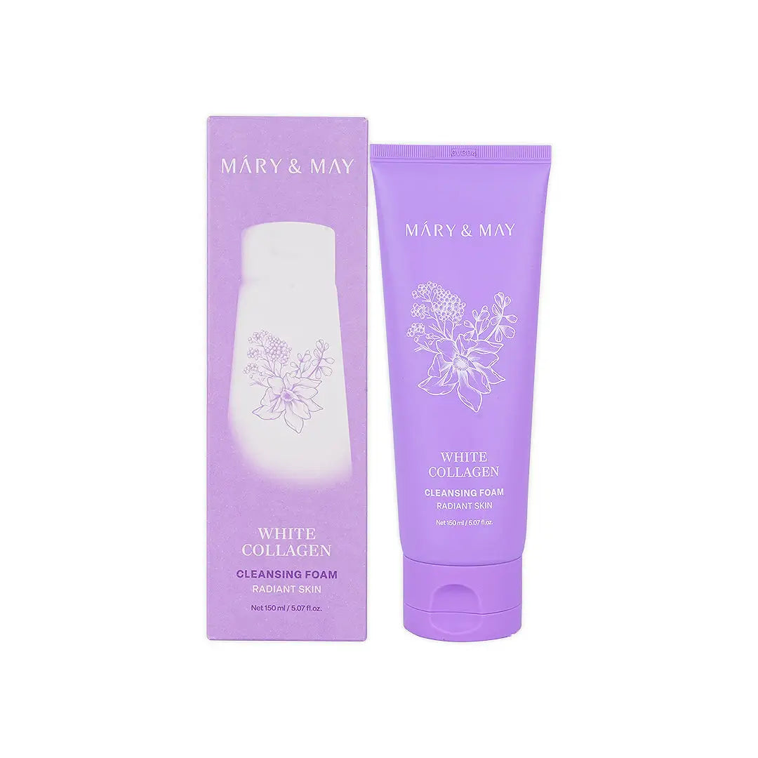 57641-Mary & May White Collagen Cleansing Foam – 150ml +1