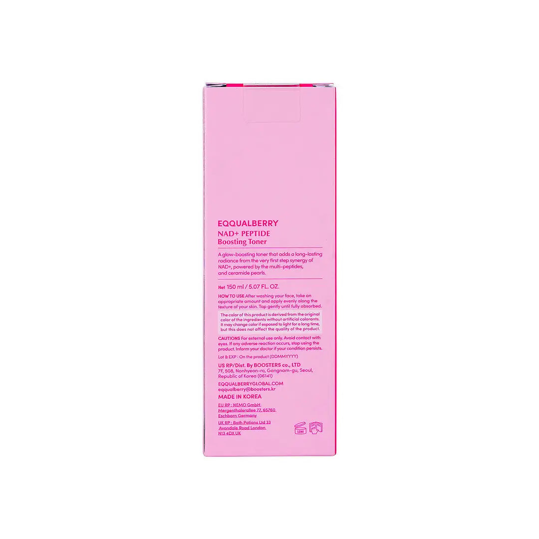 57662-Eqqual Berry NAD+PEPTIDE Boosting Toner 150ml-Lush Blush +6