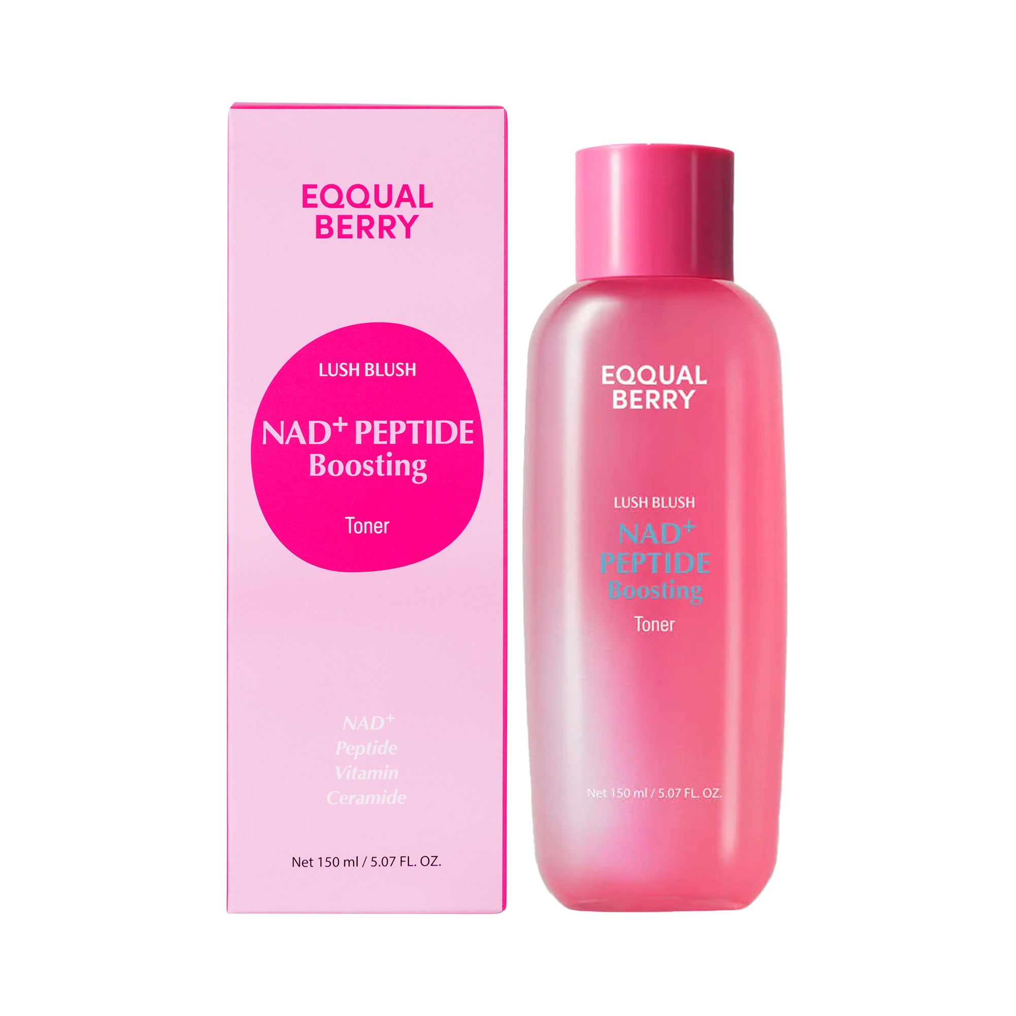 57662-Eqqual Berry NAD+PEPTIDE Boosting Toner 150ml-Lush Blush +1