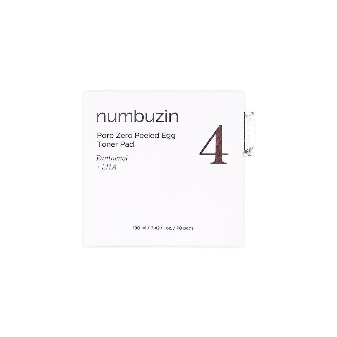 57665-Numbuzin No.4 Pore Zero Peeled Egg Toner Pad 190ml +4