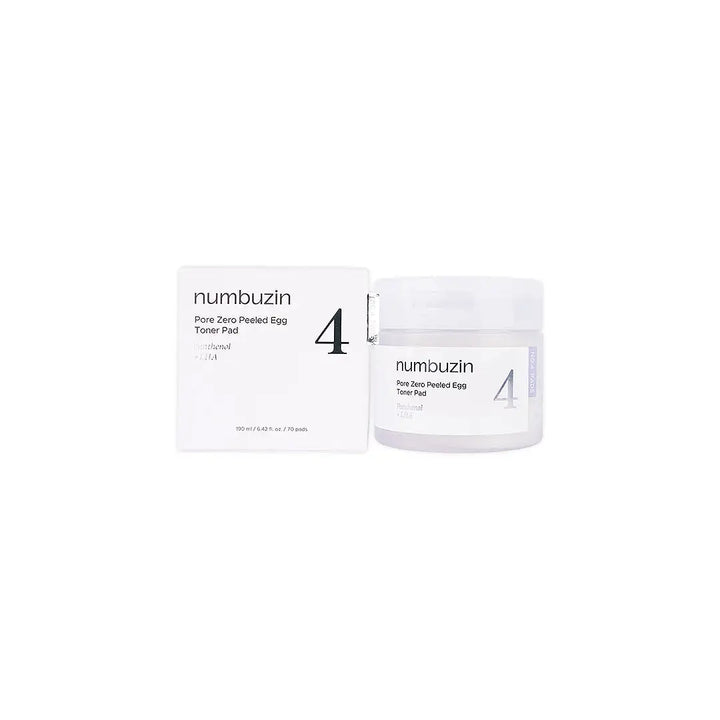 57665-Numbuzin No.4 Pore Zero Peeled Egg Toner Pad 190ml +1