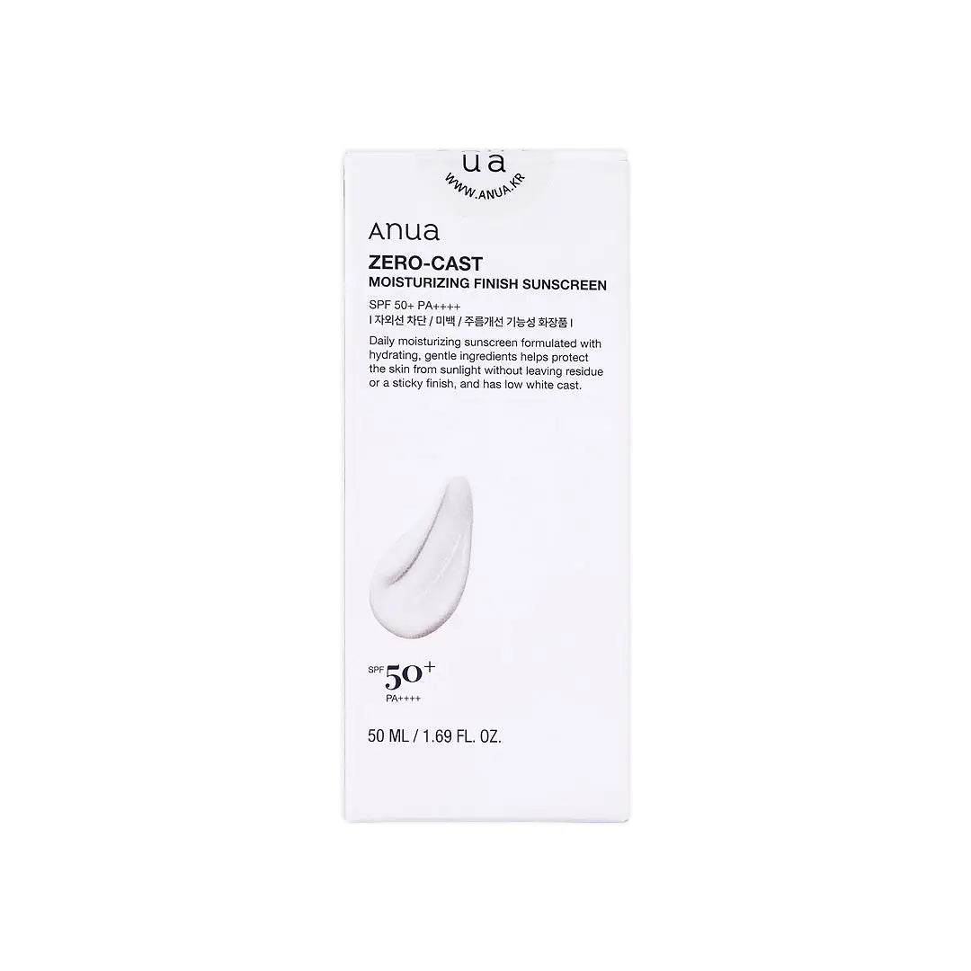 57668-Anua Zero-Cast Moisturizing Sunscreen Spf50+ PA++++ 50ml +7