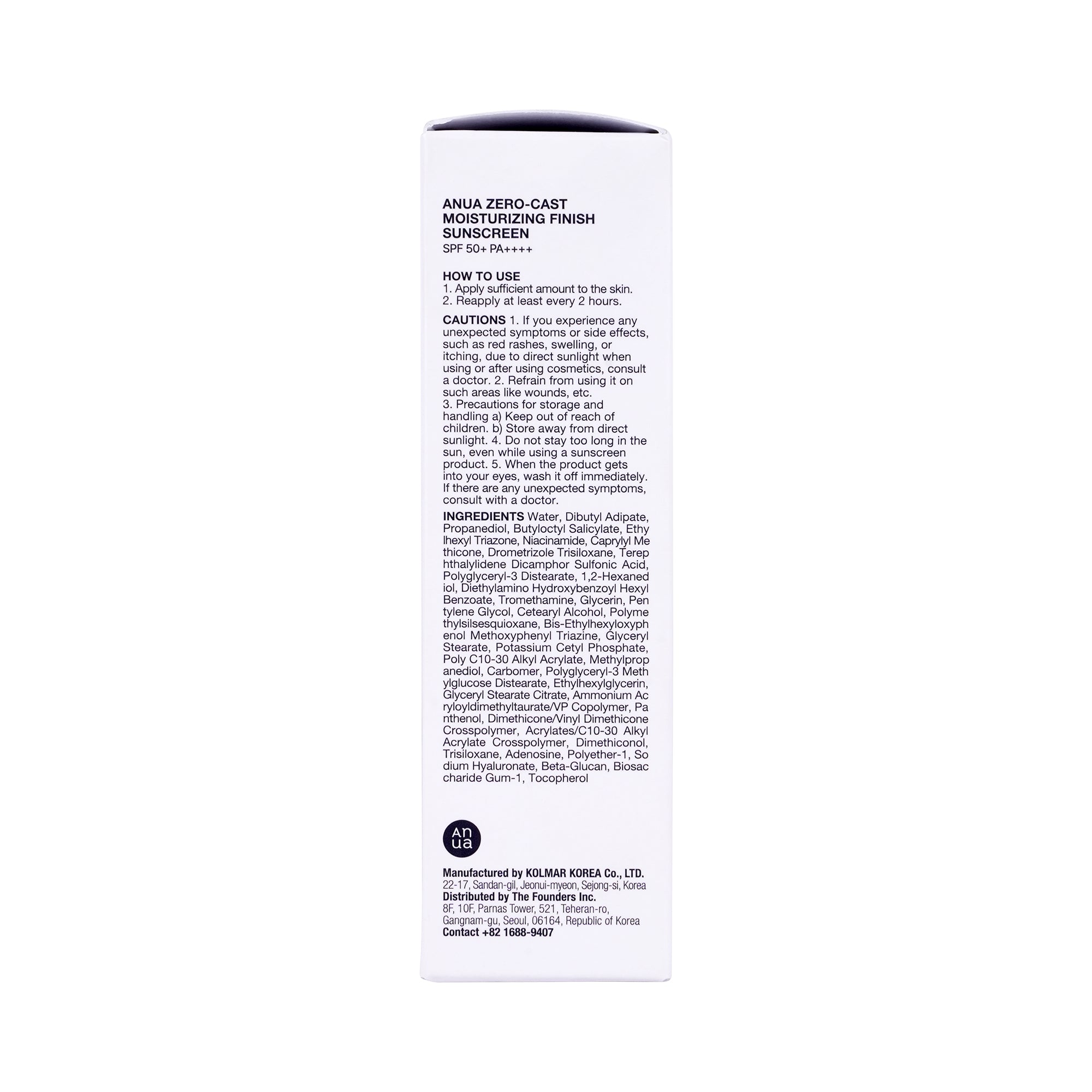 57668-Anua Zero-Cast Moisturizing Sunscreen Spf50+ PA++++ 50ml +6