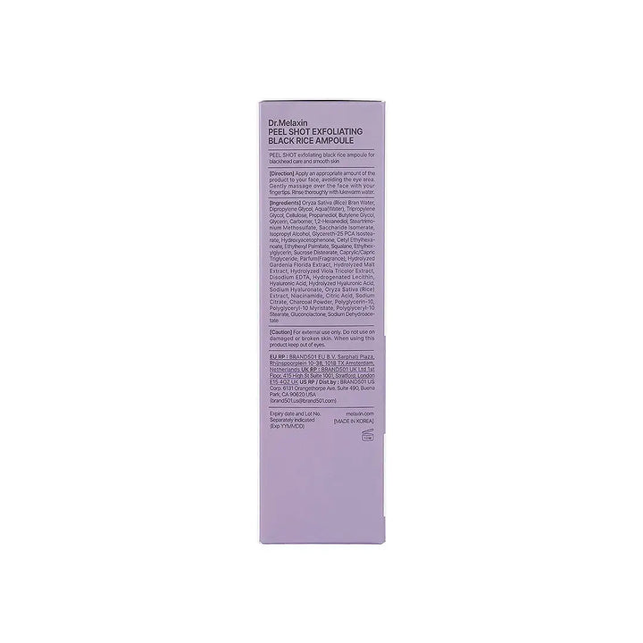 57669-Dr.Melaxin Peel Shot Exfoliating Black Rice Ampoule 80ml +6