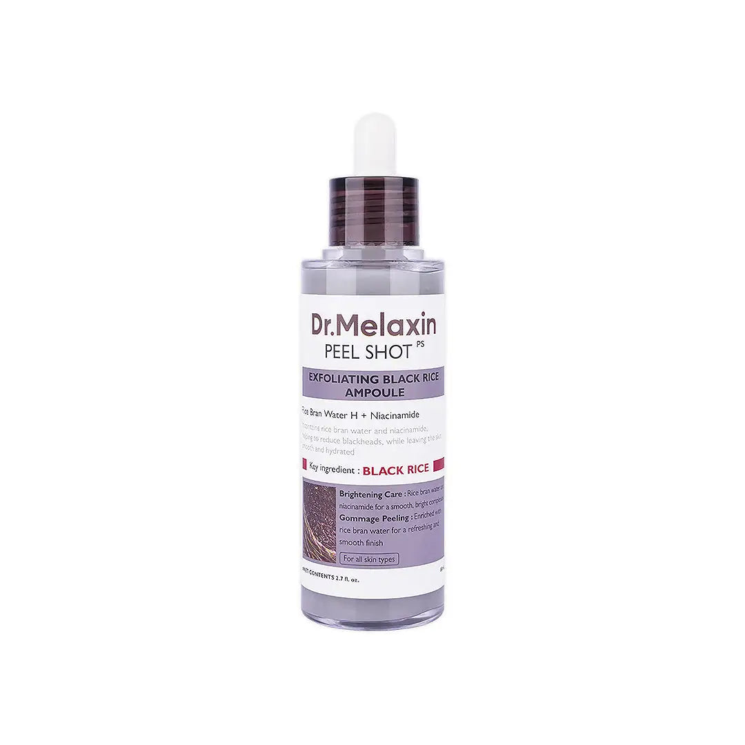 57669-Dr.Melaxin Peel Shot Exfoliating Black Rice Ampoule 80ml +2
