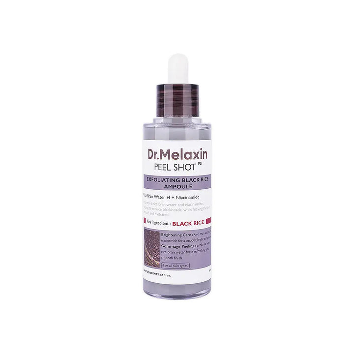 57669-Dr.Melaxin Peel Shot Exfoliating Black Rice Ampoule 80ml +2