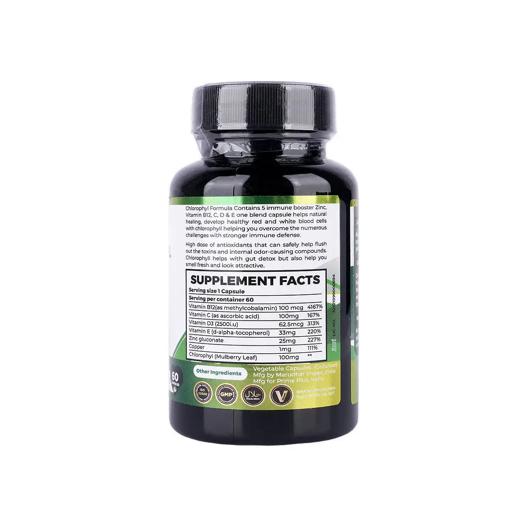 57677-Prime Plus Chlorophyl Formula 60 Capsules +1