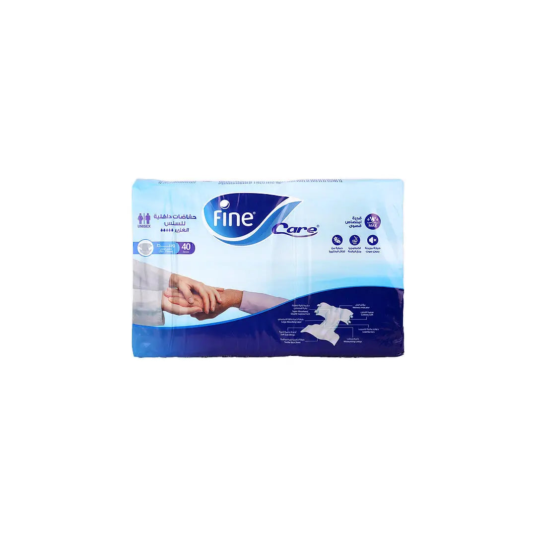 57689-Fine Adult Diaper Care Med 40 Pcs +3