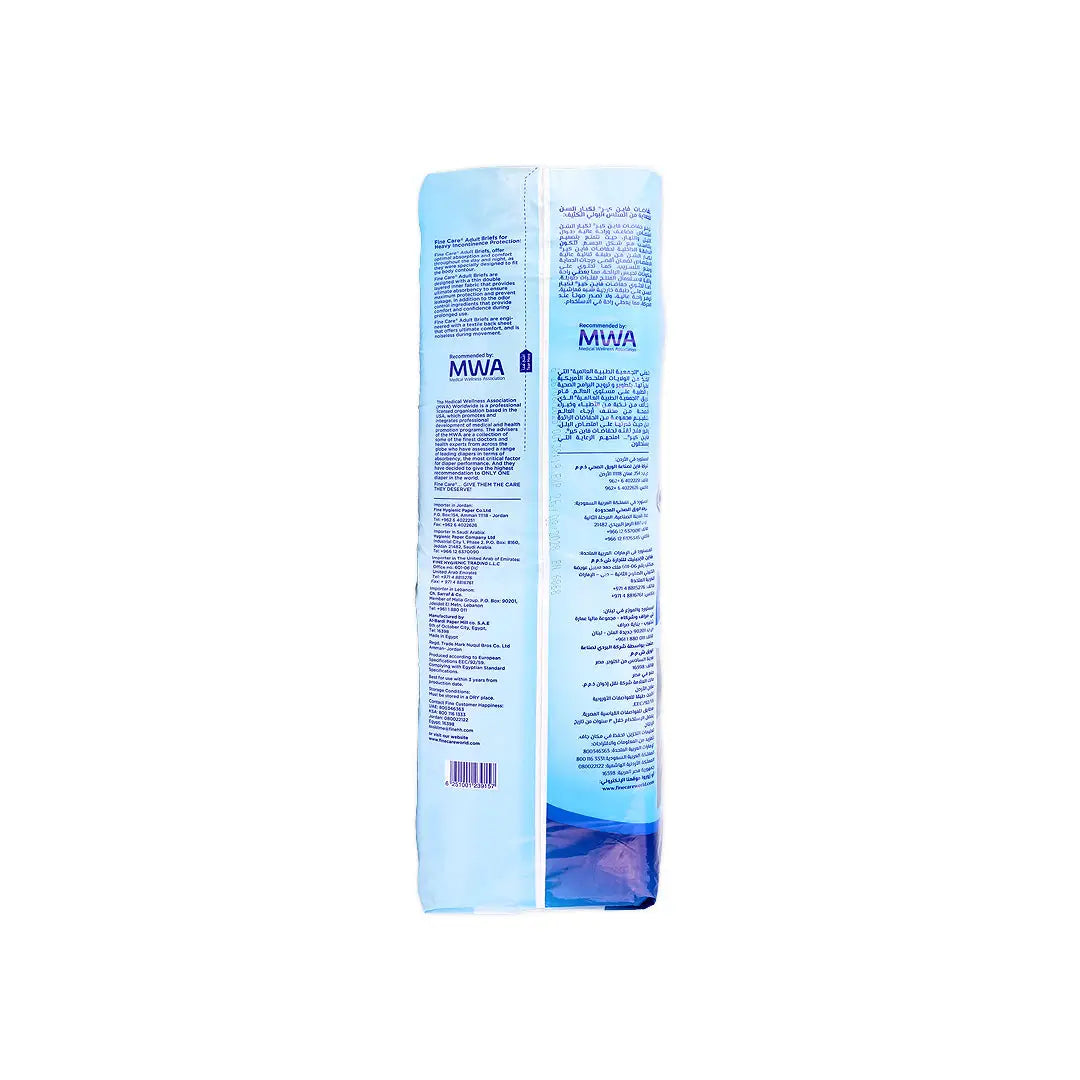 57689-Fine Adult Diaper Care Med 40 Pcs +2