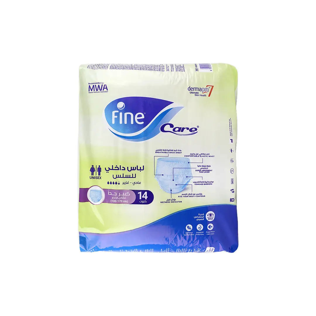 57694-Fine Absorbent Adult Pull Up Care X-Large 14 Pcs