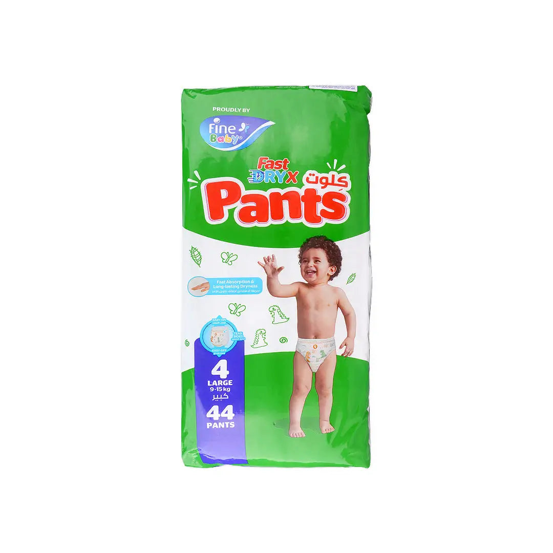 57703-Fine Baby Pull Up Easy Ons Large No.4 44 Pants