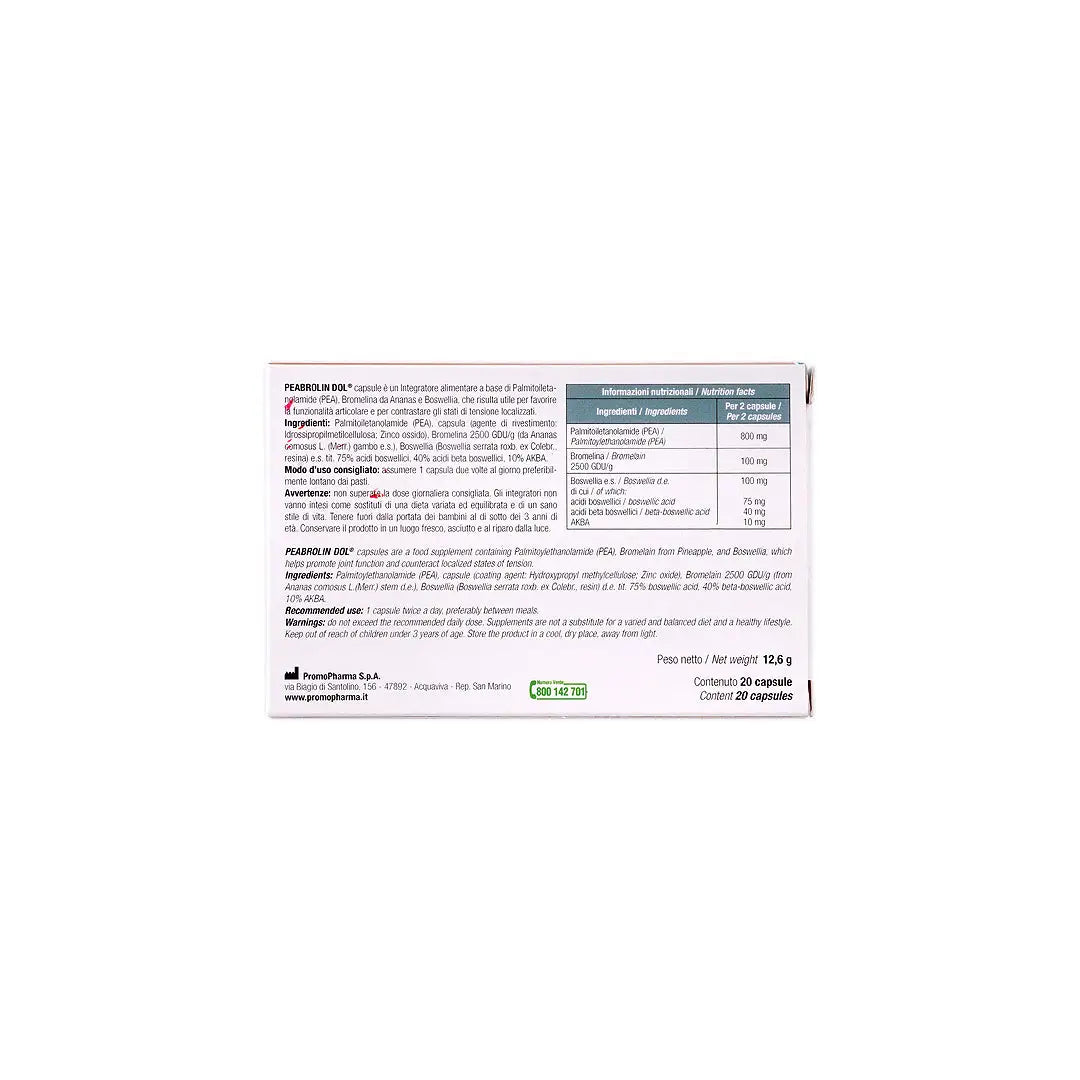 57707-Peabrolin 400mg 20 Capsules +5