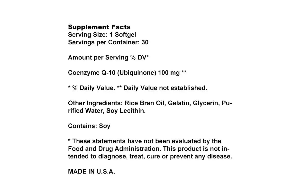 57712-Best Co Q-10 100mg 30 Softgels +1
