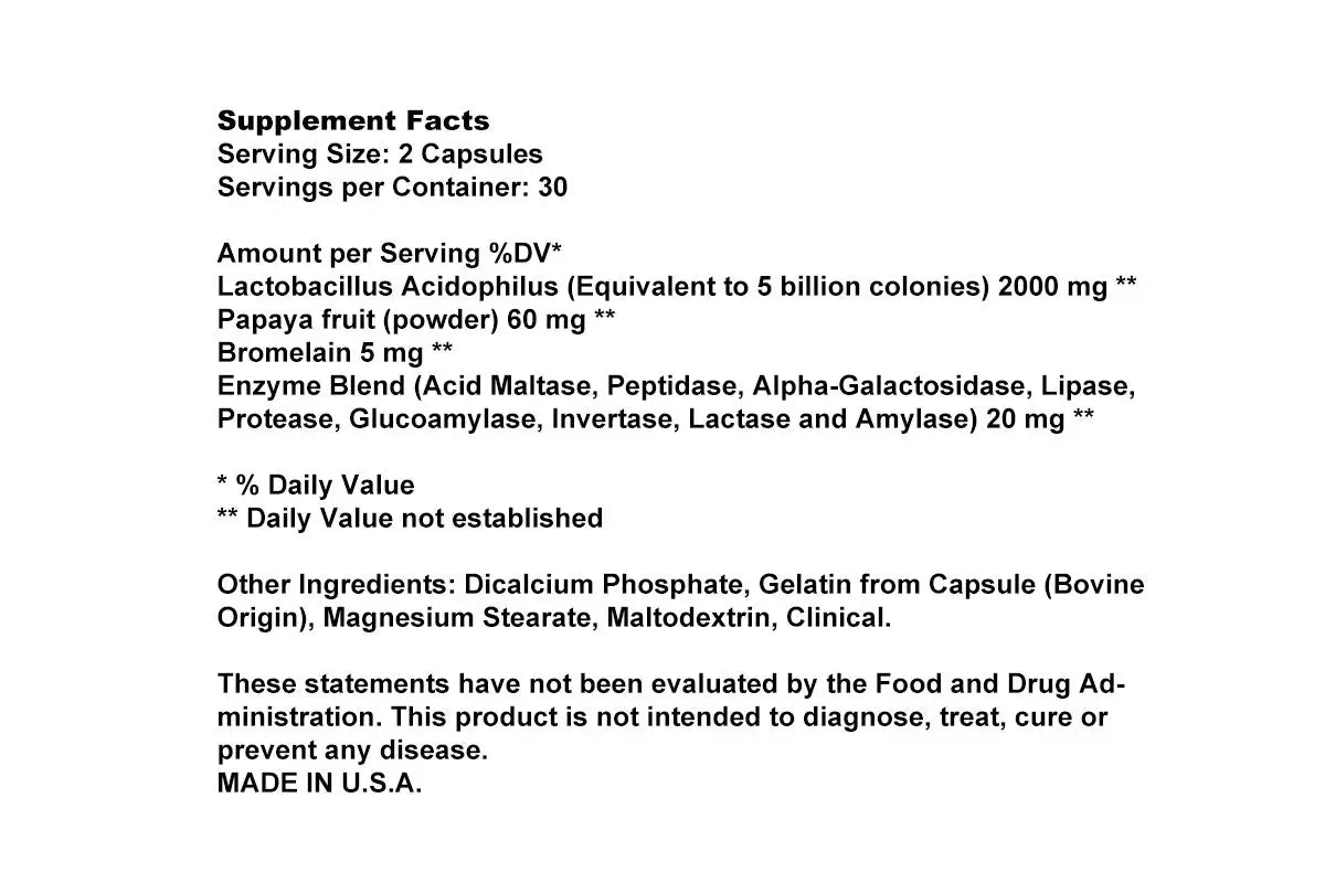 57714-Best Probiotics + Digestive Enzymes 60 Capsules +1