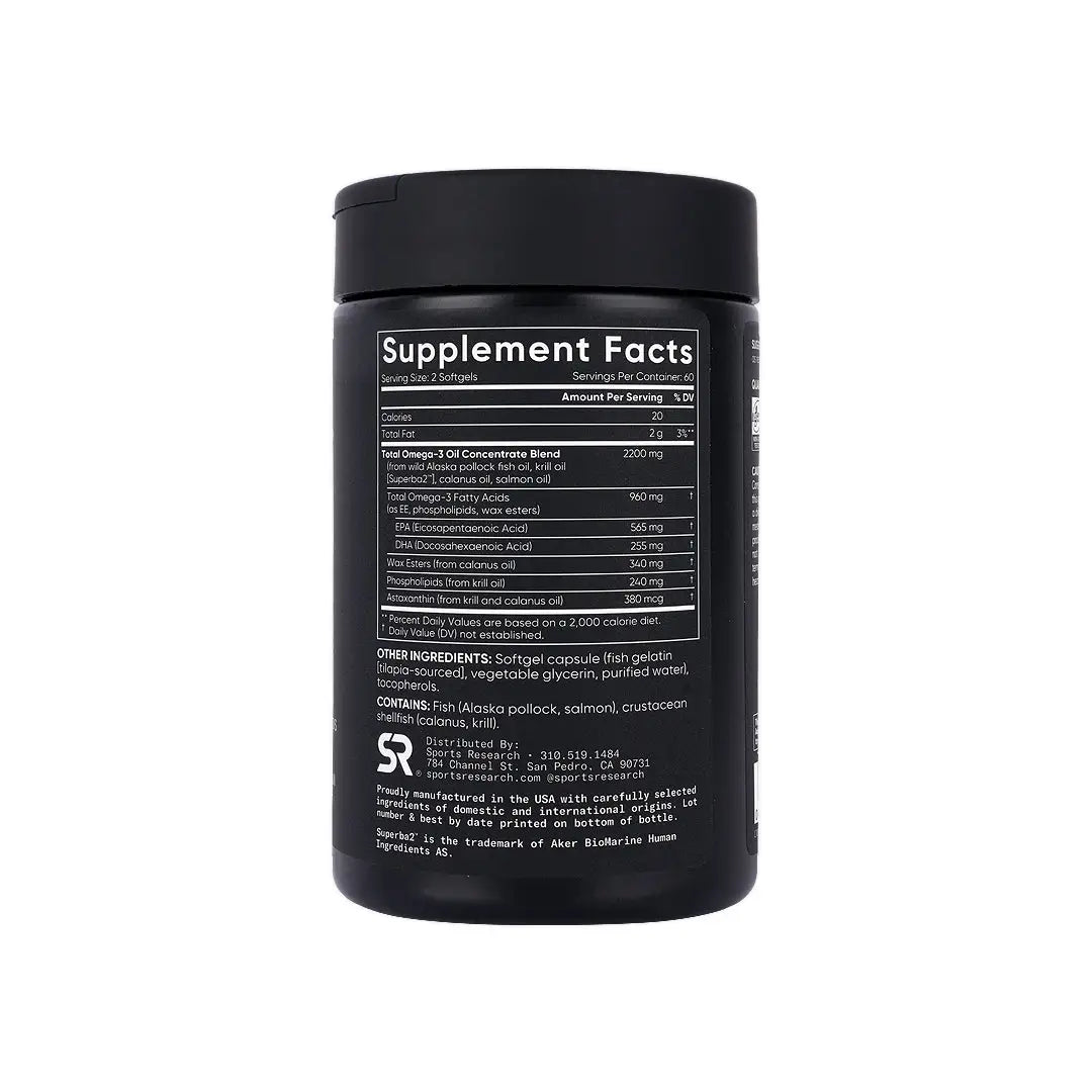 57717-Sports Research Total Omega-3 120 Softgels +1
