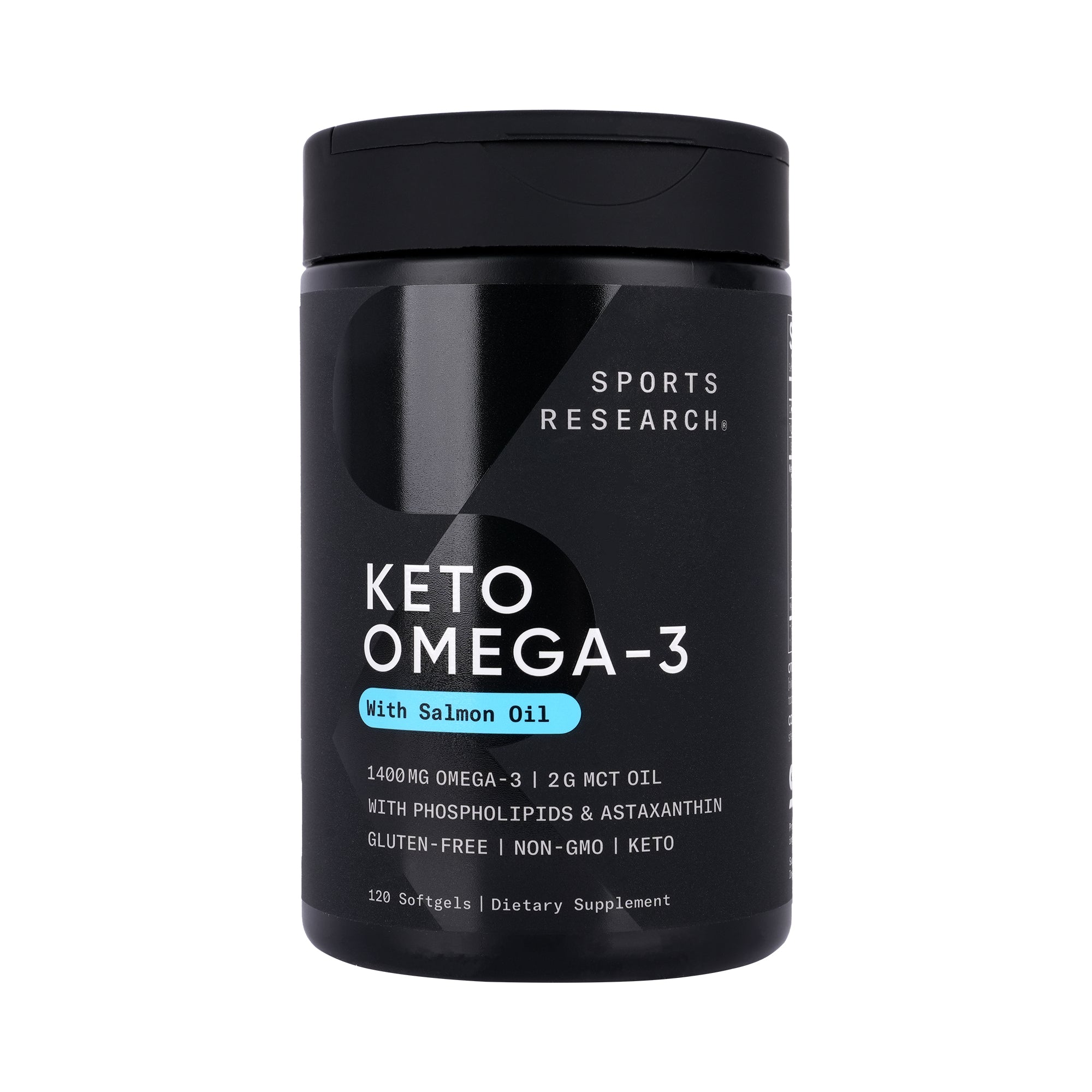 57720-Sports Research Keto Omega - 3 With Samon Oil 120 Softgels