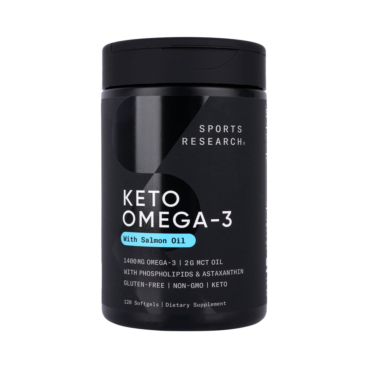 57720-Sports Research Keto Omega - 3 With Samon Oil 120 Softgels