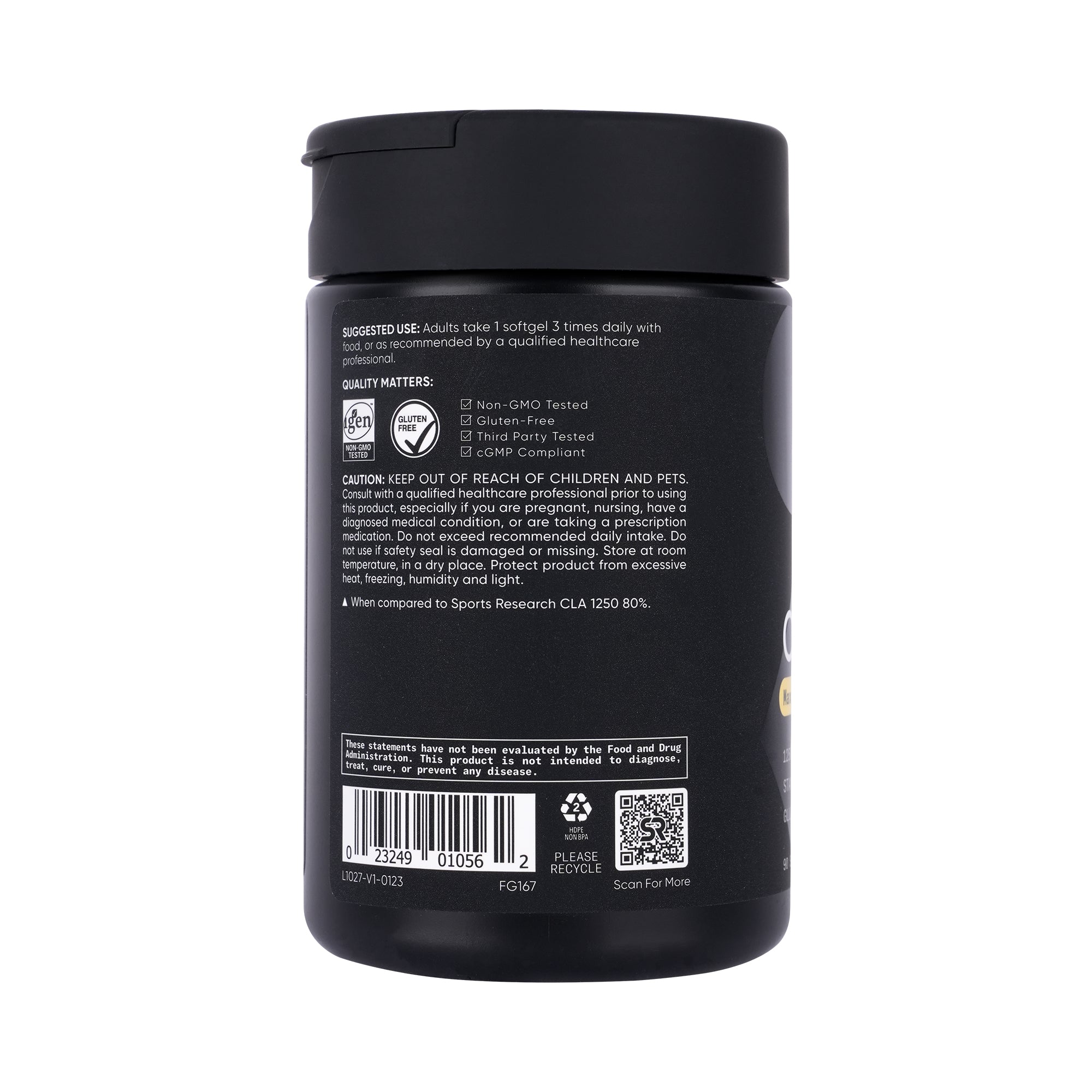 57721-Sports Research CLA 1250 Max Strength 90 Softgels +2