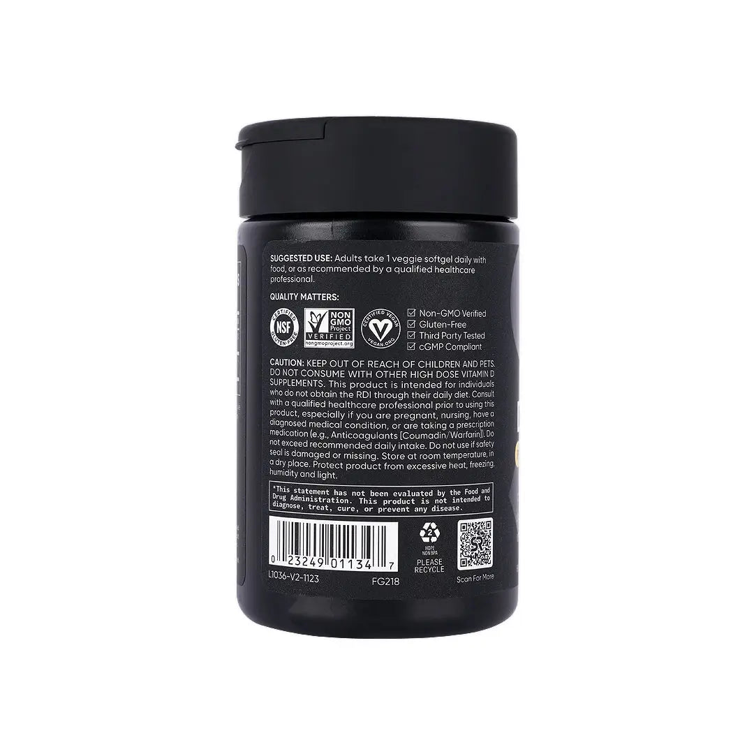 57726-Sports Research D3 + K2 Plant Based 60 Veggie Softgels +2