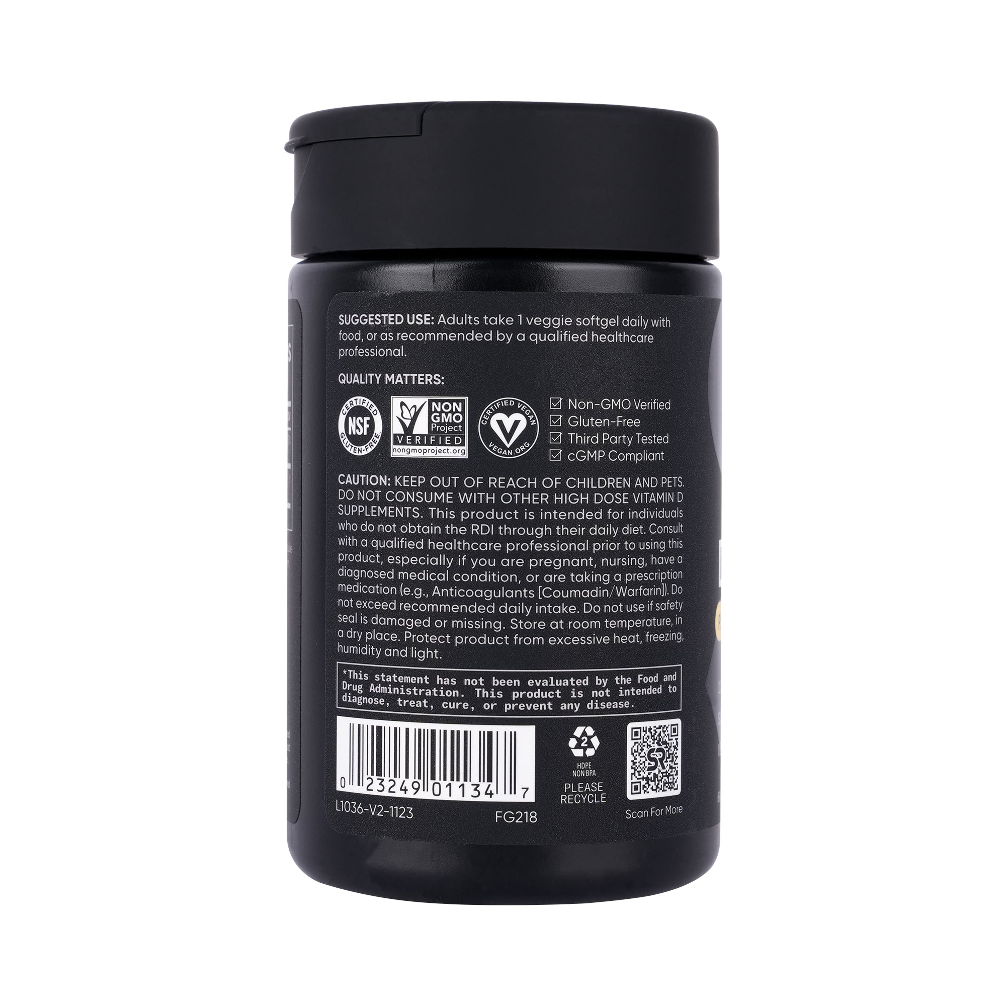57726-Sports Research D3 + K2 Plant Based 60 Veggie Softgels +2