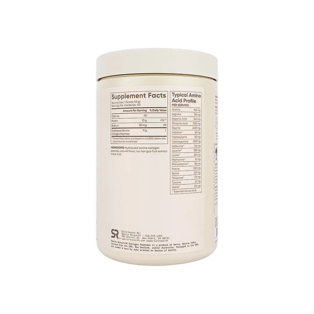 57727-Sports Research Collagen Peptides Vanilla 480g +1