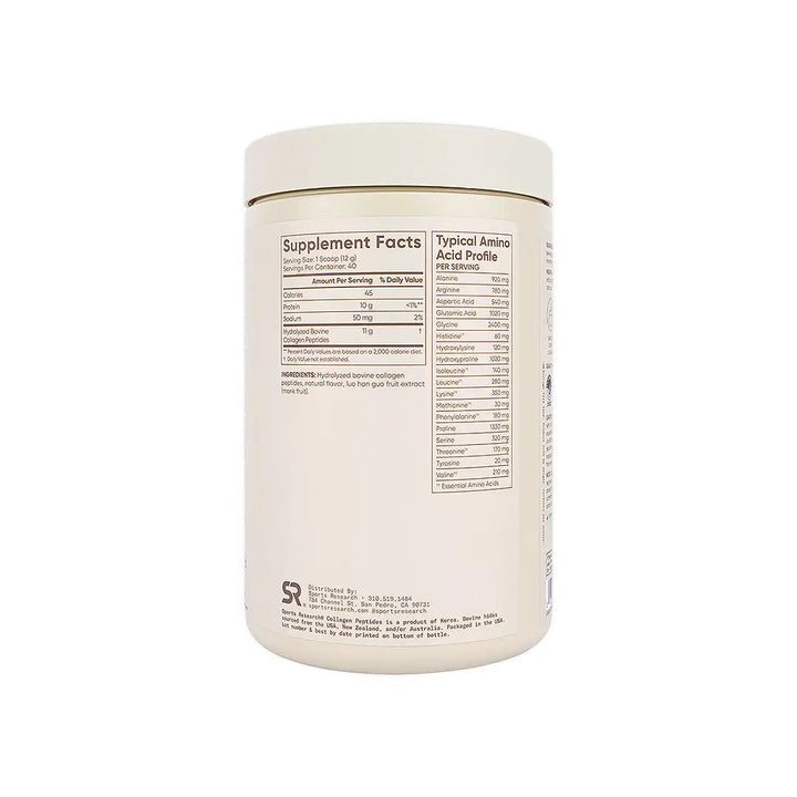 57727-Sports Research Collagen Peptides Vanilla 480g +1