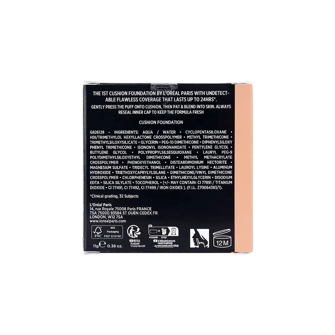57748-L’Oreal Infaillible FDT 24H Fresh Wear Cushion 140 - Neutral +8