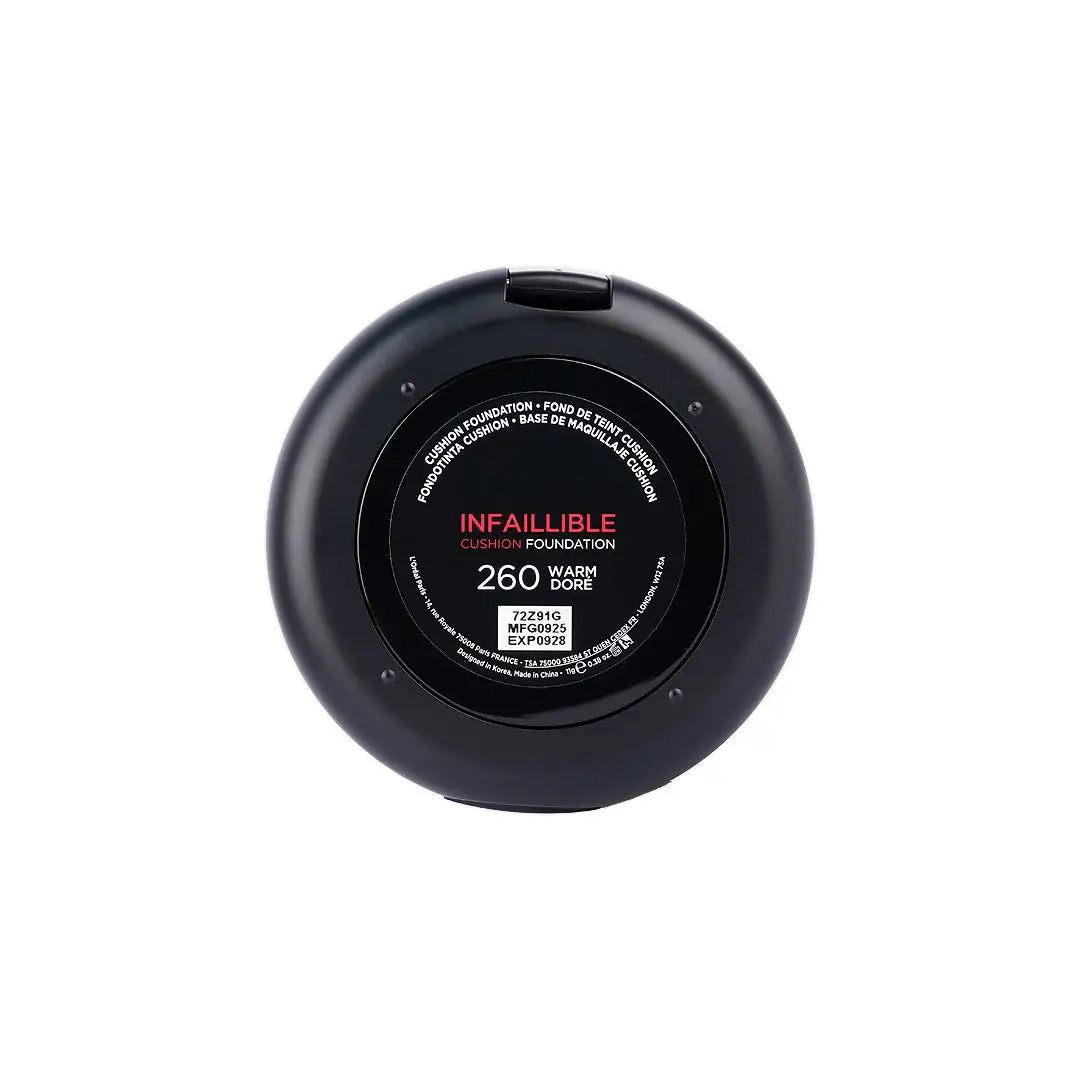 57751-L’Oreal Infaillible FDT 24H Fresh Wear Cushion 260 - Warm +7