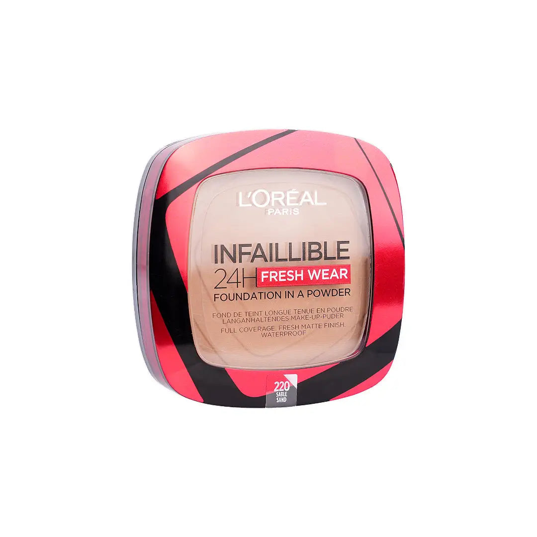57753-L’Oréal Infaillible 24H Fresh Wear Powder 220 - Sand +4