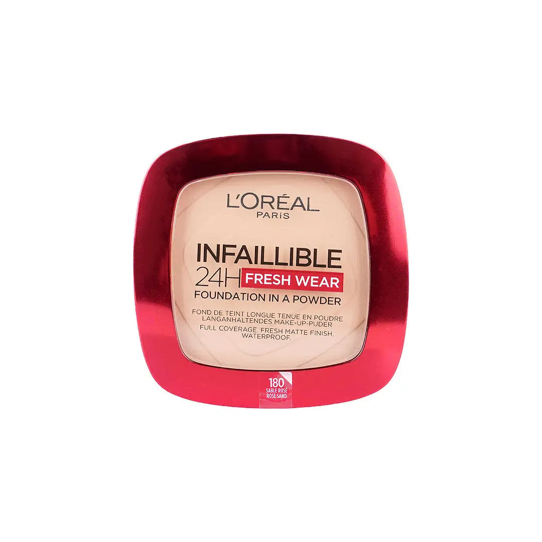 57755-L’Oréal Infaillible 24H Fresh Wear Powder 180 – Rose Sand +2
