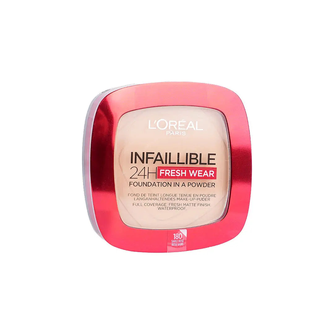 57755-L’Oréal Infaillible 24H Fresh Wear Powder 180 – Rose Sand +4
