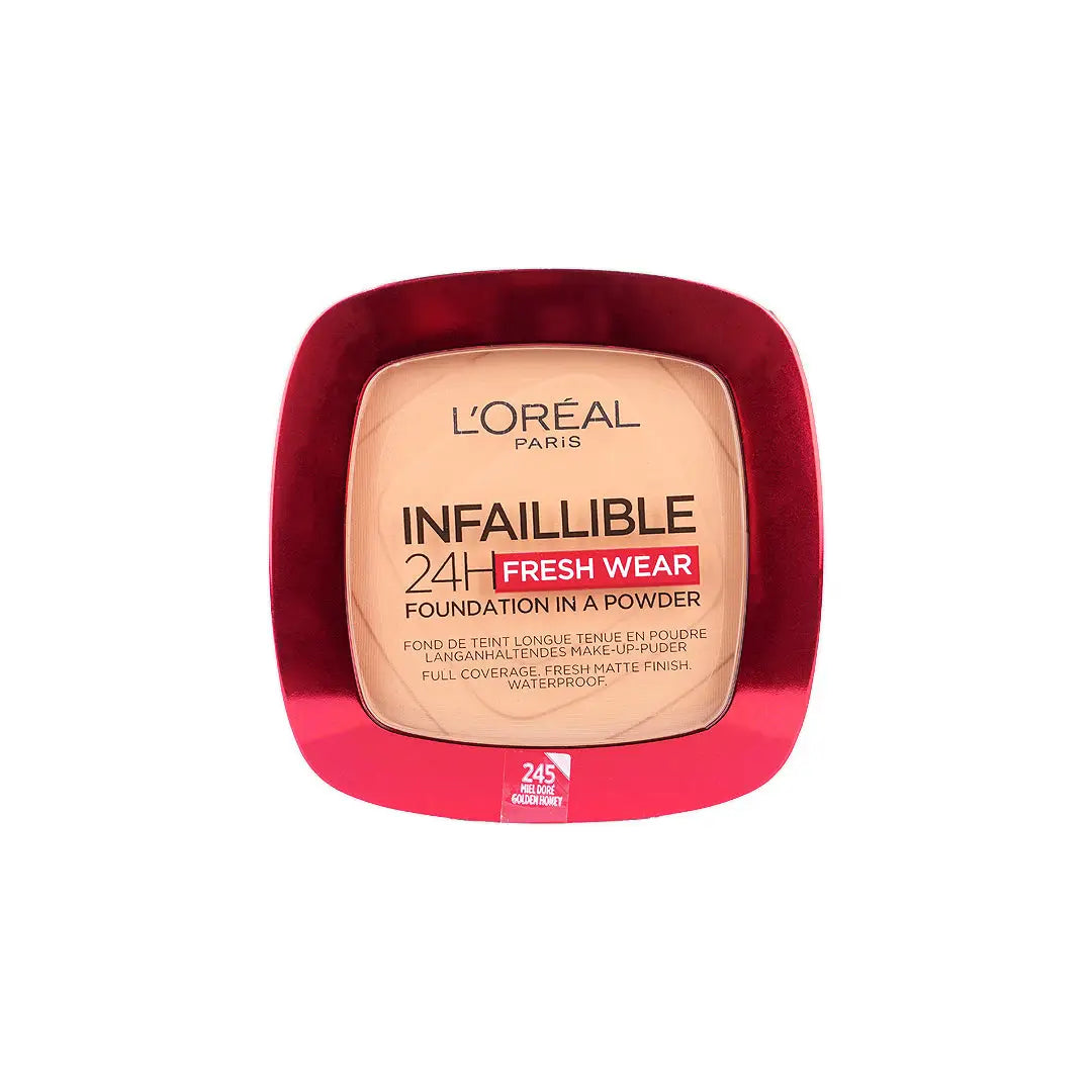 57757-L’Oréal Infaillible 24H Fresh Wear Powder 245 – Golden Honey +2