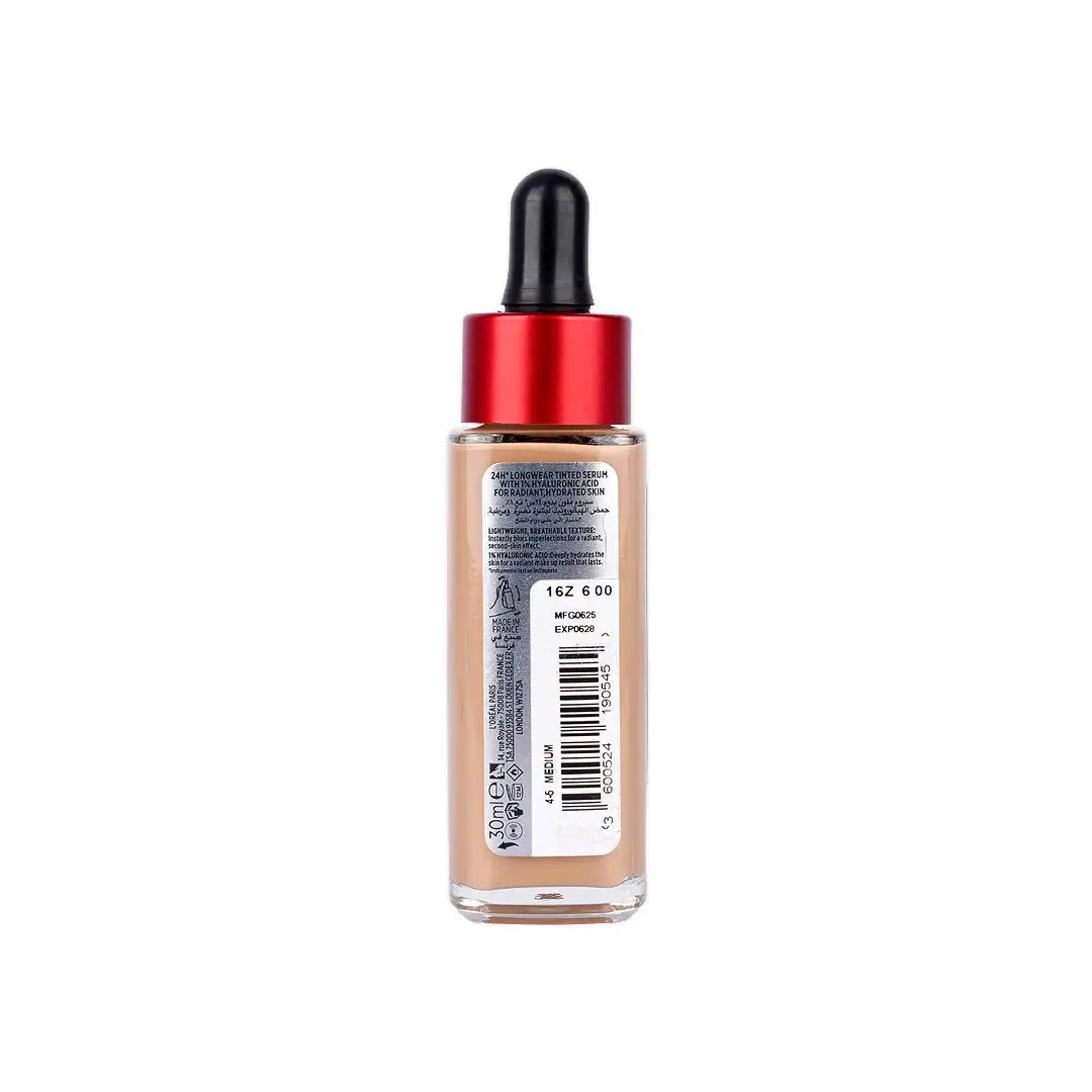 57763-L’Oreal Infallible 24H Tinted Serum 30ml 4-5 Medium +3