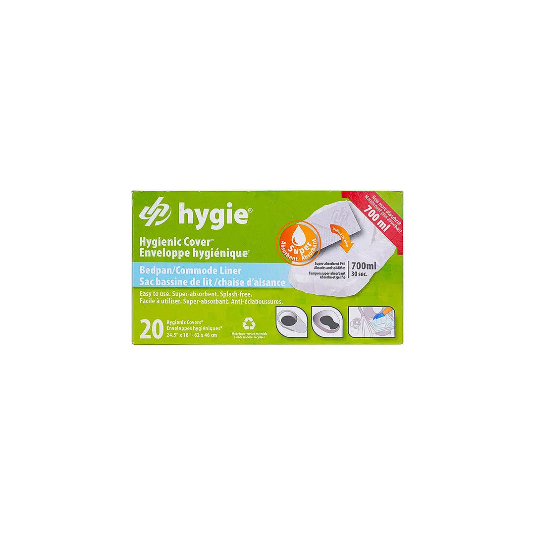 57778-Hygie Bedpan/Commode Hygenic Cover 20pcs