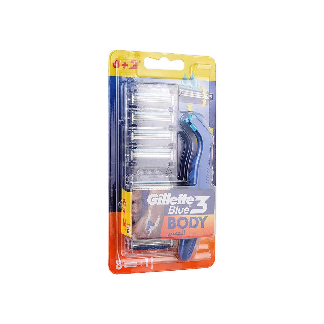 Gillette Blue 3 Body Regular Handle + 8pcs +1