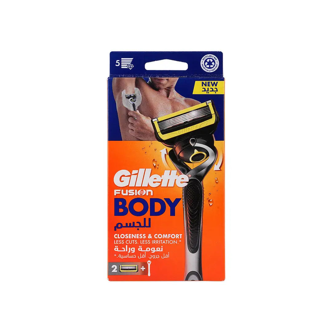 Gillette Fusion Body Regular Handle + 2 Blades